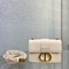 30 Montaigne Micro Bag In White Box Calfskin