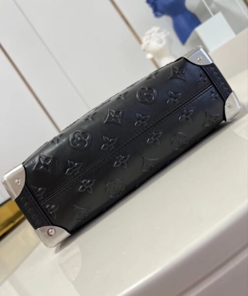 Black Monogram-Debossed Calfskin Side Trunk - Image 6