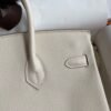 Birkin 25 Bag In Craie Epsom Leather - Image 5