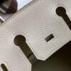 Birkin 25 Bag In Craie Epsom Leather - Image 8