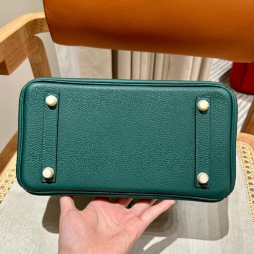 Birkin 25 Bag In Malachite Togo Leather - Image 4