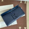 jige 29 Clutch Bag In Dark Blue Epsom Leather - Image 9