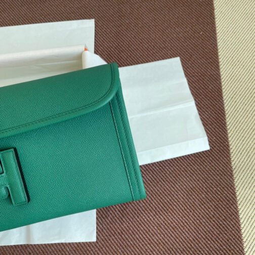 jige 29 Clutch Bag In Malachite Epsom Leather - Image 3