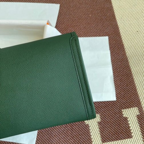 jige 29 Clutch Bag In ArmyGreen Epsom Leather - Image 5