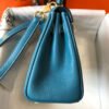 kelly 20cm Bag In Blue Jean Togo Leather - Image 4
