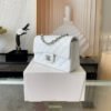 Mini Flap In White Calfskin - Image 2