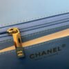 Mini Flap In Blue Lambskin - Image 8