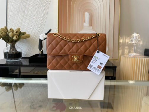 Classic Flap Small In Brown Calfskin