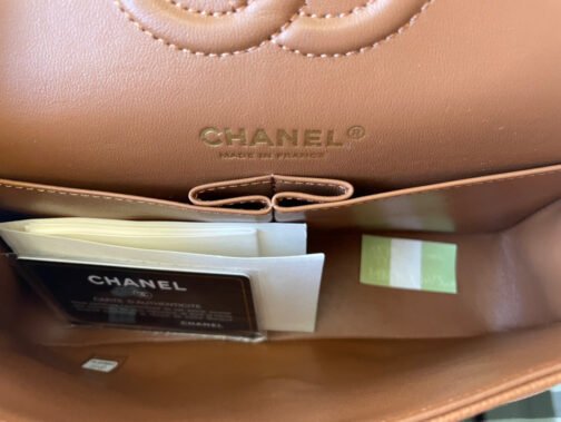 Classic Flap Small In Brown Calfskin - Image 7