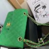 Classic Flap Small In Green Calfskin - Image 4