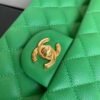 Classic Flap Small In Green Calfskin - Image 5