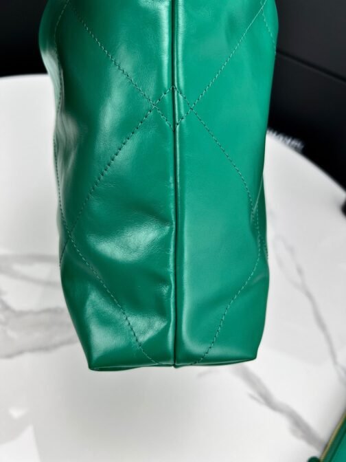 22 Bag In Dark Green Calfskin Leather - Image 5