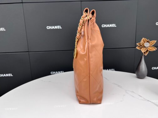 22 Bag In Brown Calfskin Leather - Image 3