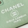 Grand shopping  Beach Canvas Tote Bag In Green - Image 5