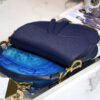 Saddle Bag In Dark Blue Grained Calfskin - Image 7