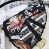 Saddle Bag In Black With Floral Embroidery - Image 2