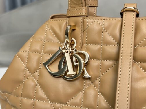 Toujours Medium Bag in  Khaki Macrocannage Calfskin - Image 3