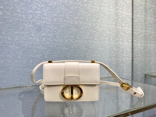 30 Montaigne Micro Bag In White Box Calfskin - Image 2