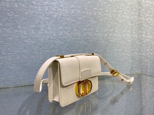 30 Montaigne Micro Bag In White Box Calfskin - Image 4