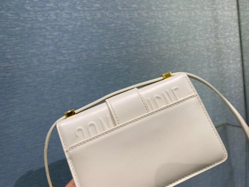 30 Montaigne Micro Bag In White Box Calfskin - Image 7