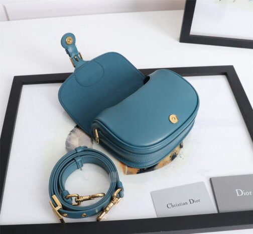 Bobby Small Bag In Navy Blue Box Calfskin - Image 5