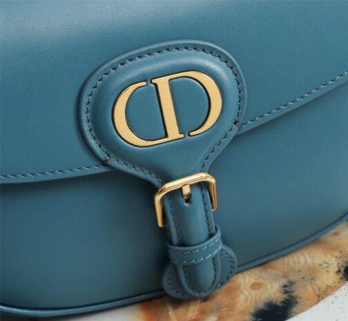 Bobby Small Bag In Navy Blue Box Calfskin - Image 9
