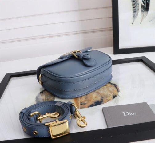 Bobby Small Bag In Blue Paradise Box Calfskin - Image 5