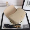 Bobby Large Wide Shoulder Strap  Bag In Beige Calfskin - Image 5