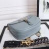 Bobby Large Wide Shoulder Strap  Bag In Haze Blue Calfskin - Image 4