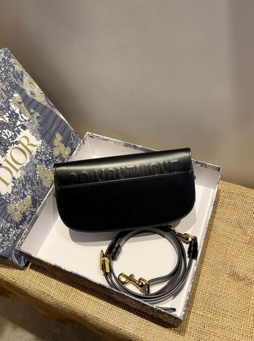 Bobby East-West Bag In Black Box Calfskin - Image 5