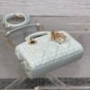 Lady D-Joy Bag In Haze Blue Cannage Lambskin - Image 6