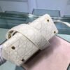 Lady D-Lite Medium Bag In Beige Cannage Embroidered Canvas - Image 4