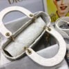 Lady D-Lite Medium Bag in Embroidery with Macrame Effect - Image 7