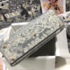 Lady D-Lite Large Bag In Gray Toile de Jouy Embroidery - Image 4