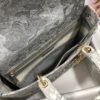 Lady D-Lite Large Bag In Gray Toile de Jouy Embroidery - Image 8