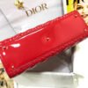 Large Bag In Red Cannage Patent Calfskin - Image 4