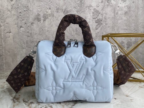 Speedy 25 In Light Blue Autumn And Winter Down Bag