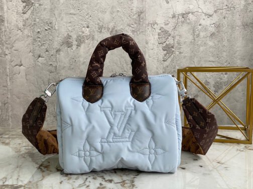 Speedy 25 In Light Blue Autumn And Winter Down Bag - Image 8