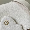 Capucines Small  Bag In White With Red Handle - Image 6