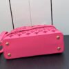 Capucines Medium Bag In Pink Embroidery Pattern - Image 5