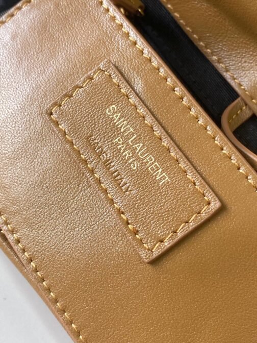 Le Carre Satchel Bag In Brown Lambskin - Image 8