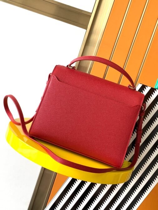 Large Cassandra Bag In Red Calfskin - Image 4