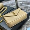 College Medium Chain Bag In Apricot Goatskin - Image 7
