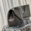 College Medium Chain Bag In Black Goatskin With Silver Hardware - Image 3