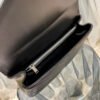 College Medium Chain Bag In Black Goatskin With Silver Hardware - Image 9
