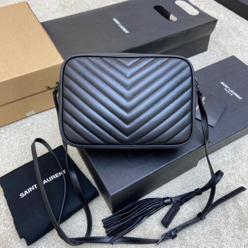 Lou Bag In Black Calfskin With Black Hardware - Image 2