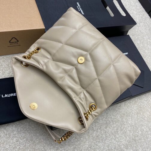 LouLou Chain Bag In Gris Tourterelle Quilted Calfskin - Image 6
