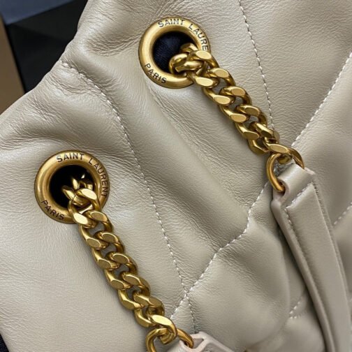 LouLou Chain Bag In Gris Tourterelle Quilted Calfskin - Image 7