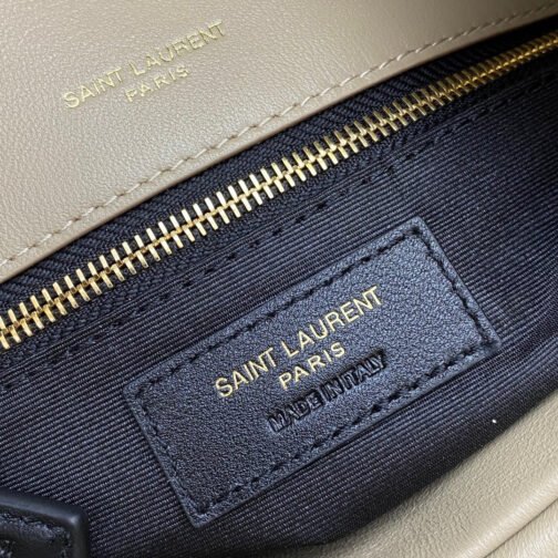 LouLou Chain Bag In Gris Tourterelle Quilted Calfskin - Image 9