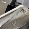 Niki Baby Chain Bag In Dark Gray Crinkled Leather - Image 7